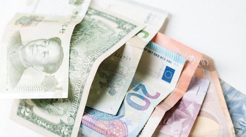 dollar yuan euro banknotes money currency currencies renminbi