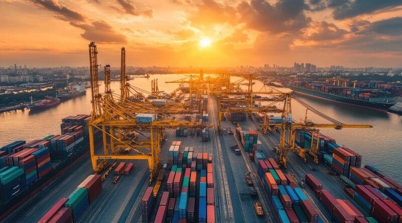 port harbor shipping trade pixabay containers