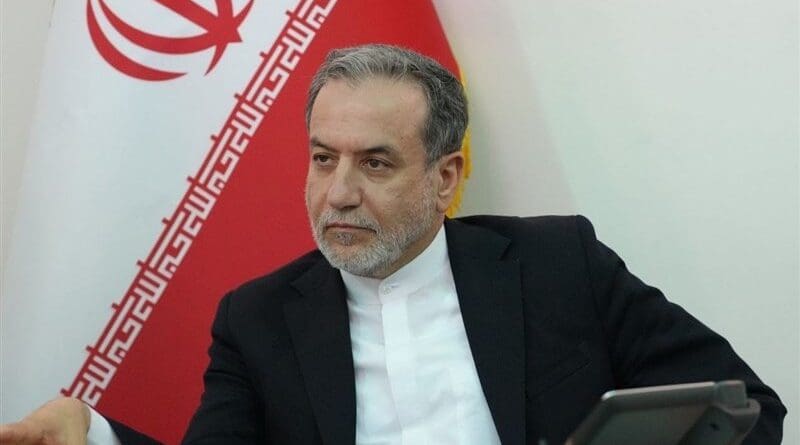 Iran's Foreign Minister Abbas Araqchi. Photo Credit: Tasnim News Agency