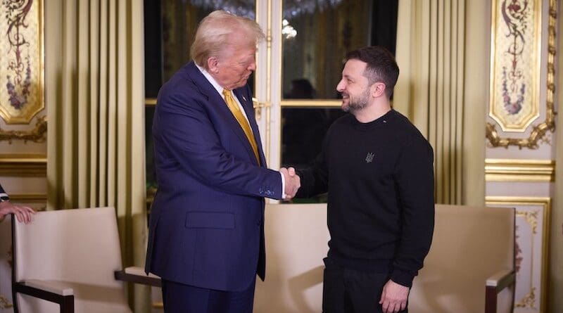 U.S. President-elect Donald Trump with the President of Ukraine Volodymyr Zelenskyy. Photo Credit: Ukraine Presidential Press Service