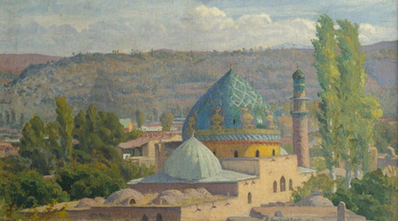 The Blue Mosque by Panos Terlemezian, 1917. Credit: Wikipedia Commons