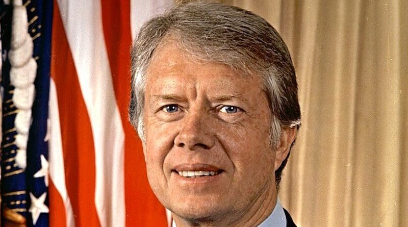 Jimmy Carter's presidential portrait. Photo Credit: Department of Defense, Wikimedia Commons