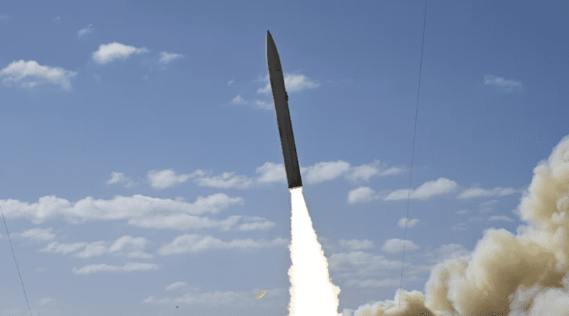 The U.S. Army's Rapid Capabilities and Critical Technologies Office, in collaboration with the U.S. Navy Strategic Systems Programs, recently completed a conventional hypersonic missile test from Cape Canaveral Space Force Station, Fla. Photo Credit: DOD