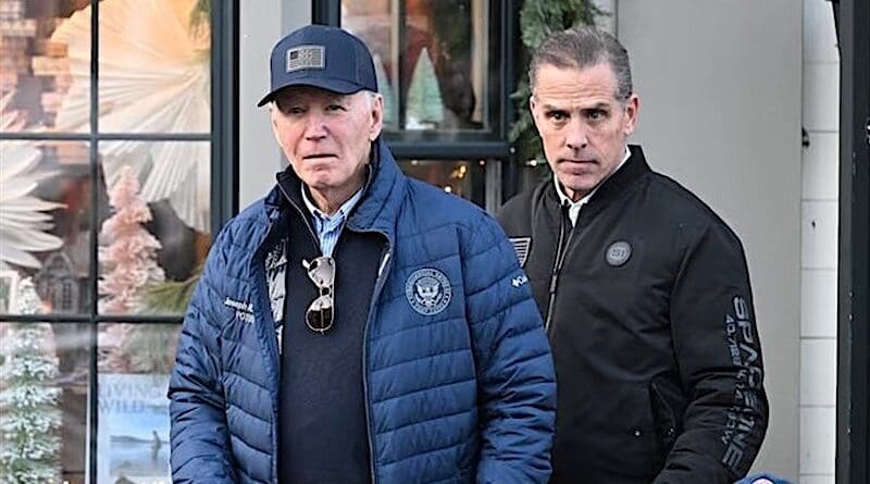 US President Joe Biden with son Hunter. Photo Credit: Tasnim News Agency