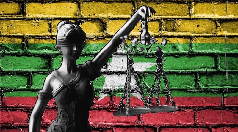 lady justice myanmar flag