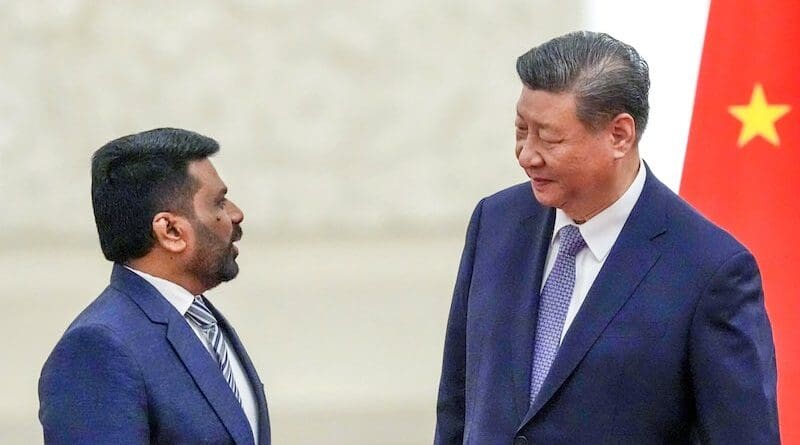 Sri Lanka's President Anura Kumara Dissanayake with China's President Xi Jinping. Photo Credit: Anura Kumara Dissanayake, X