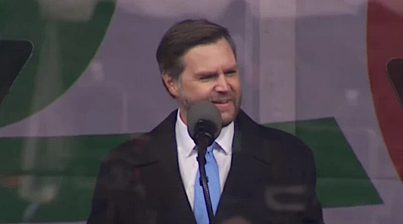 Vice President JD Vance addresses pro-life advocates at the rally before the March for Life in Washington, D.C., on Jan. 24, 2025. | Credit: EWTN screenshot