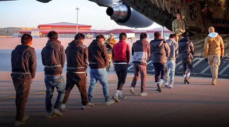 Illegal migrants being deported from the United States. Photo Credit: US Embassy Guatemala, State Dept