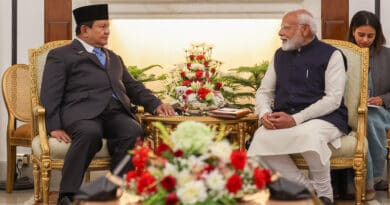 Indonesia's President Prabowo Subianto with India's Prime Minister Narendra Modi. Photo Credit: India PM Office