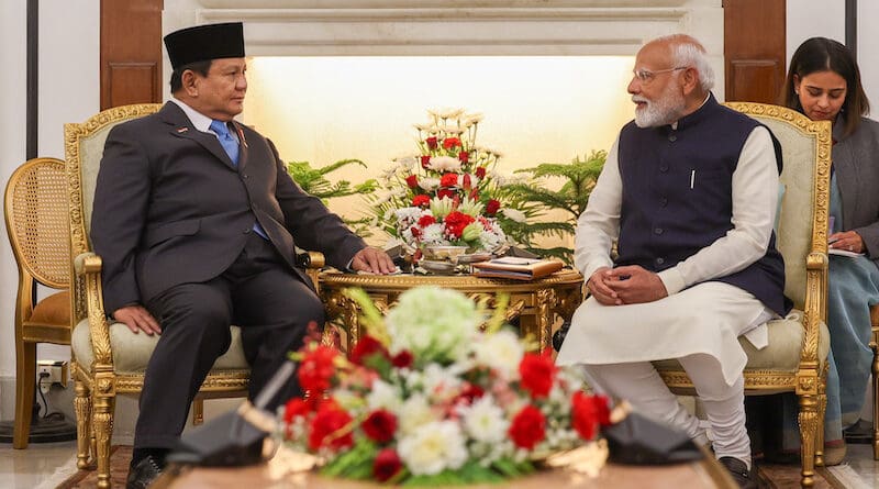 Indonesia's President Prabowo Subianto with India's Prime Minister Narendra Modi. Photo Credit: India PM Office