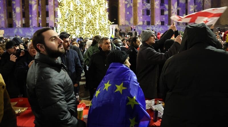 Protest in Georgia. Photo Credit: Salome Zourabichvili’s official Facebook page