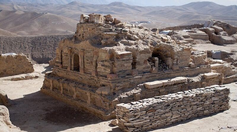 Remains of Buddhist monastery at Mes Aynak, Afghanistan. Photo Credit: Jerome Starkey, Wikipedia Commons