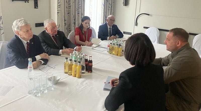 Ukraine envoy Lt Gen. Keith Kellogg with Andriy Yermak, Head of the Office of the President of Ukraine. Photo Credit: Keith Kellogg, X