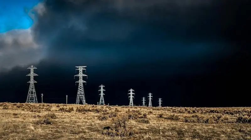 electricity grid pylons