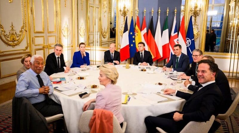 European leaders meet to discuss Ukraine peace plans. Photo Credit: Olaf Scholz, X