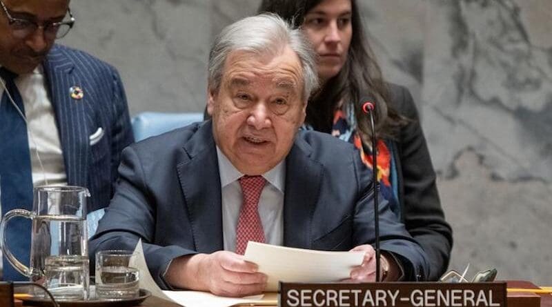UN Secretary-General António Guterres. Photo Credit: Eskinder Debebe, UN Photo