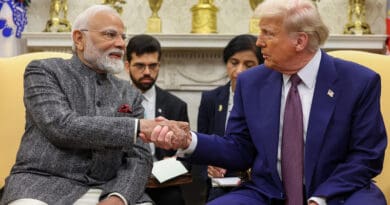 India's PM Narendra Modi meets the President of USA, Mr. Donald Trump at White House in Washington DC, USA on February 13, 2025. Photo Credit: PM Office