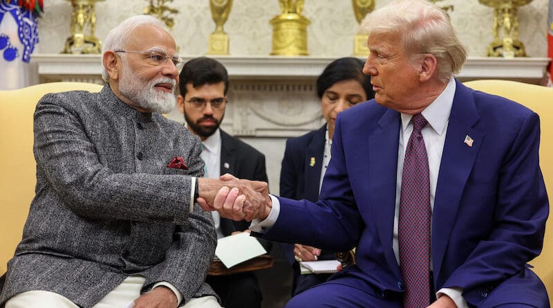 India's PM Narendra Modi meets the President of USA, Mr. Donald Trump at White House in Washington DC, USA on February 13, 2025. Photo Credit: PM Office