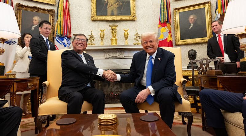 Japan’s Prime Minister Shigeru Ishiba with US President Donald Trump. Photo Credit: The White House, X