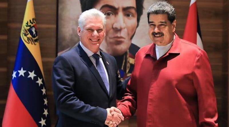 File photo of Cuba's President Miguel Díaz-Canel Bermúdez with Venezuela's President Nicolas Maduro. Photo Credit: Cuban government