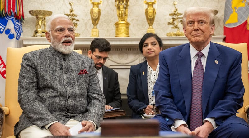 India's Prime Minister Narendra Modi with US President Donald Trump. Photo Credit: POTUS, X