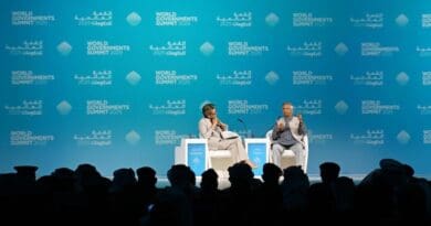 Bangladesh's Chief Adviser Professor Muhammad Yunus joined the plenary session of the Governments Summit-2025, moderated by Becky Anderson of CNN, at the WGS Conference Venue, Dubai, on Wednesday, February 13, 2025. Photo Credit: Chief Adviser of the Government of Bangladesh, X
