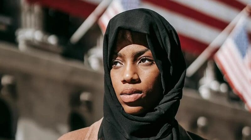 arab american muslim united states flag woman africa