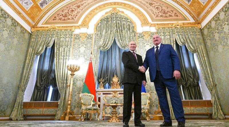 Russia's President Vladimir Putin with Belarus President Alexander Lukashenko. Photo Credit: Kremlin.ru