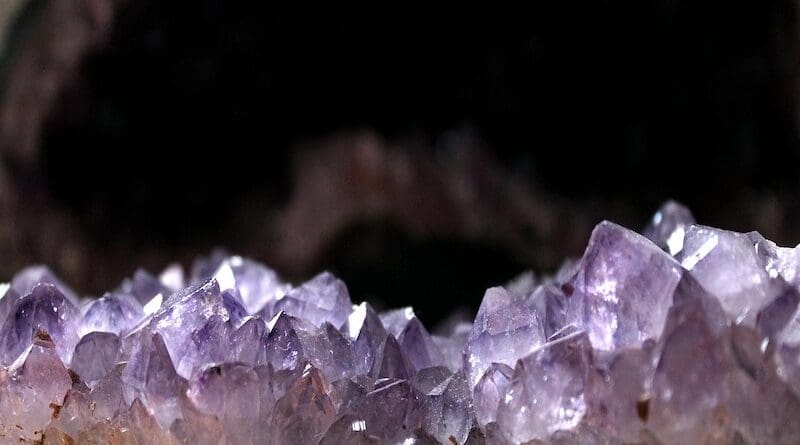 file photo Amethyst gems crystals