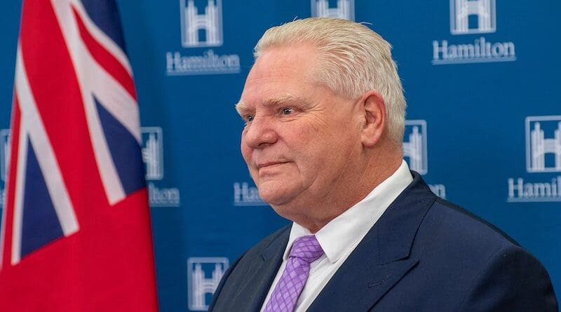 File photo of Ontario Premier Doug Ford. Credit: Joey Coleman, Wikipedia Commons