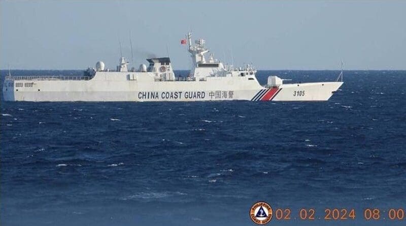 File photo of China Coast Guard vessel CCG 3105. Photo Credit: Philippine Coast Guard, Wikimedia Commons