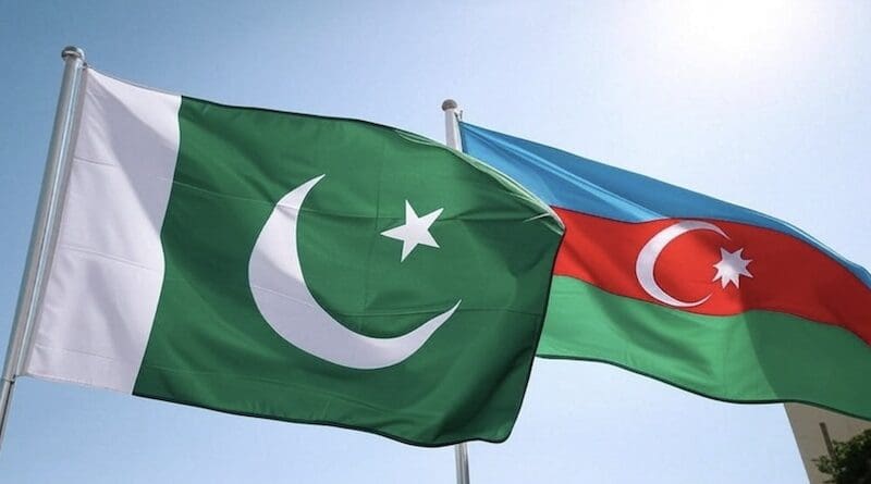 Flags of Pakistan and Azerbaijan. Image generated by Grok