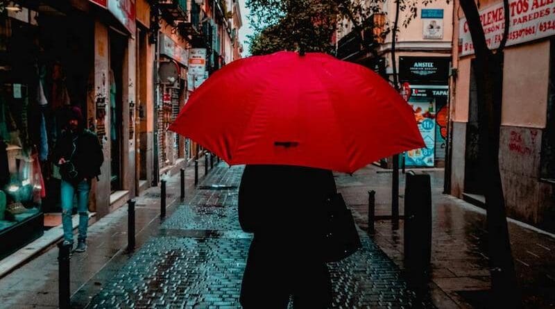 rain spain umbrella madrid