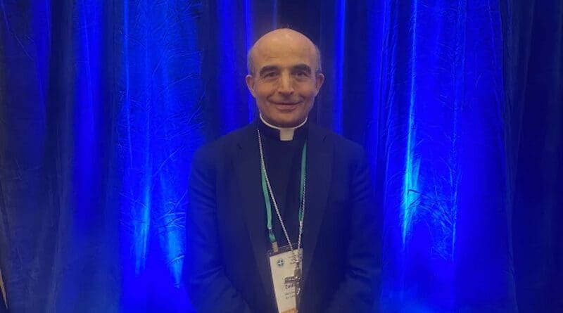 Bishop Abdallah Elias Zaidan of the Eparchy of Our Lady of Lebanon of Los Angeles serves as chairman of the U.S. Conference of Catholic Bishops’ Committee on International Justice and Peace. | Credit: Joe Bukuras/CNA