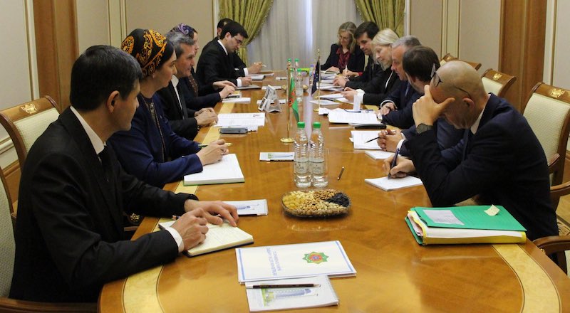 EU Commissioner Jozef Sikela visited Turkmenistan where held meetings with the President, the Foreign Minister. Photo Credit: Sapar Palvanov, X