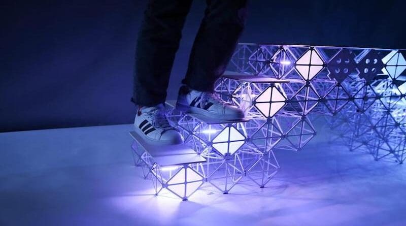 A new rapid prototyping platform, VIK, utilizes reconfigurable building blocks with integrated electronics that can be assembled into complex, functional devices. CREDIT: Jack Forman