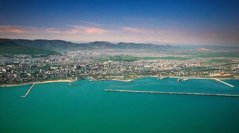 Makhachkala, the capital of the Russian republic of Dagestan, is the third-largest city on the Caspian Sea. Photo Credit: Шамиль Магомедов, Wikipedia Commons
