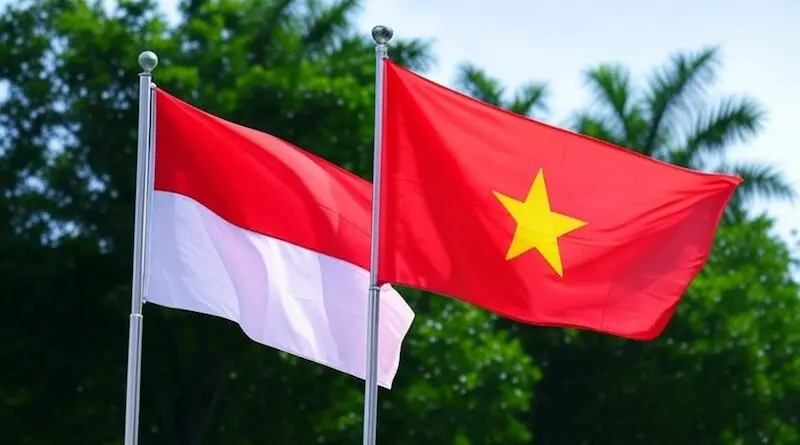 Flags of Indonesia and Vietnam. Image: Grok