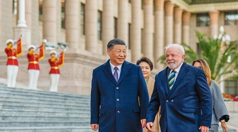 China's President Xi Jinping with Brazil's President Luiz Inácio Lula da Silva. Photo Credit: Ricardo Stuckert/PR, Abr