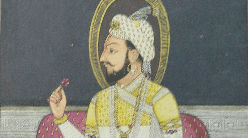 A painting of Sambhaji, late 17th century. Credit: Author unknown, Wikipedia Commons