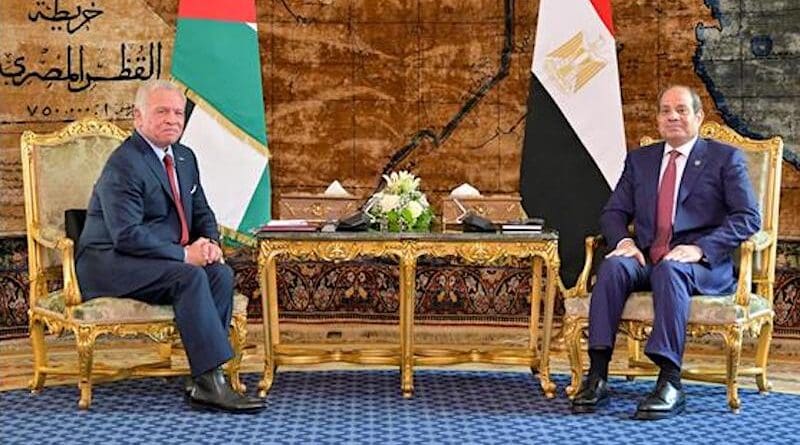 King Abdullah II bin Al-Hussein of Jordan with Egypt's President Abdel Fattah El-Sisi. Photo Credit: presidency.eg