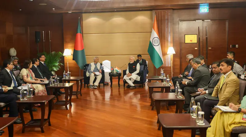 India's PM Narendra Modi meeting with the Chief Adviser of the People’s Republic of Bangladesh, Mr. Muhammad Yunus at Bangkok, in Thailand on April 04, 2025. Photo Credit: India Prime Minister Office