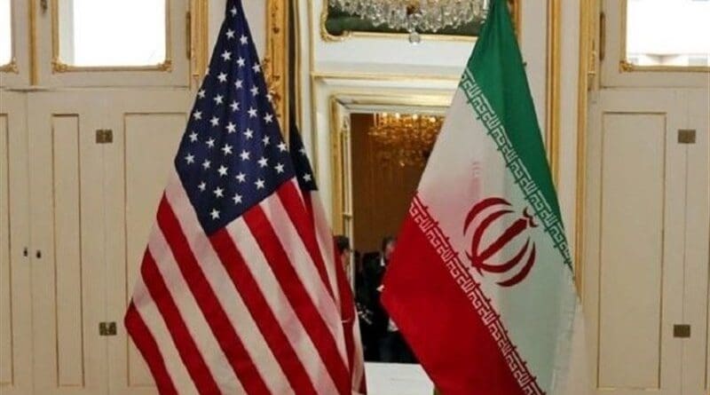 Flags of United States and Iran. Photo Credit: Tasnim News Agency