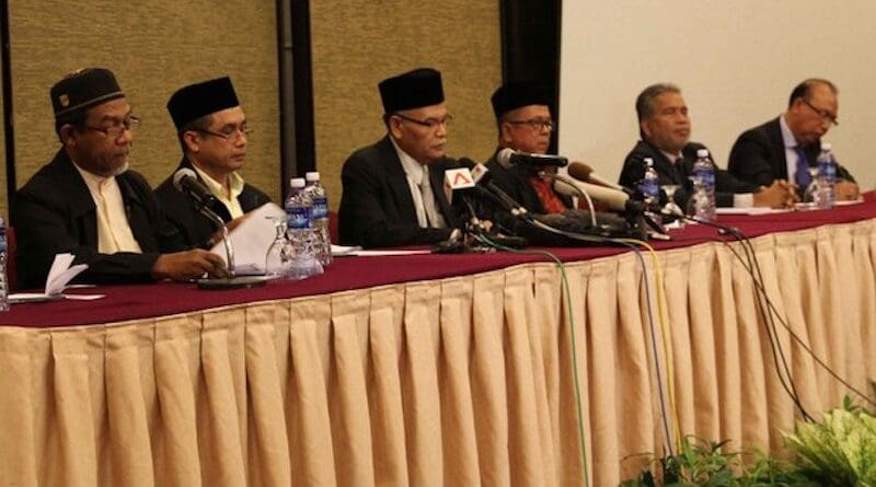 File photo of members of MARA Patani, an umbrella group representing various southern Thai rebel groups in negotiations with Thailand. Photo Credit: Benar News