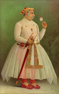 Maharana Raj Singh, painting by Raja Ravi Varma dating to 1901, oil on canvas. Credit: Media Office, The City Palace, Udaipur