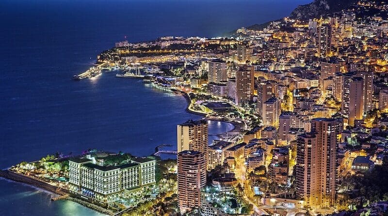 Monaco at night