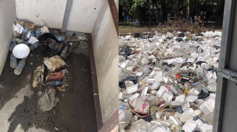 Unsanitary conditions at a Myanmar refugee camp where hundreds of Vietnamese are still taking refuge. (Citizen photo)