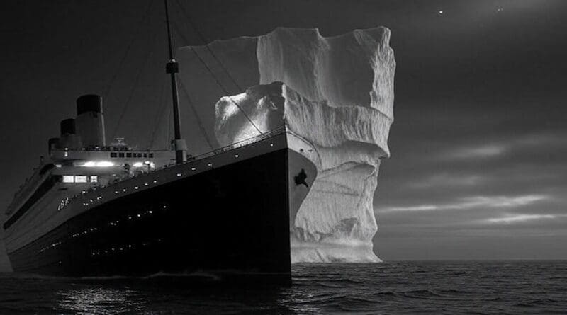 large boat ship cruise iceberg grok