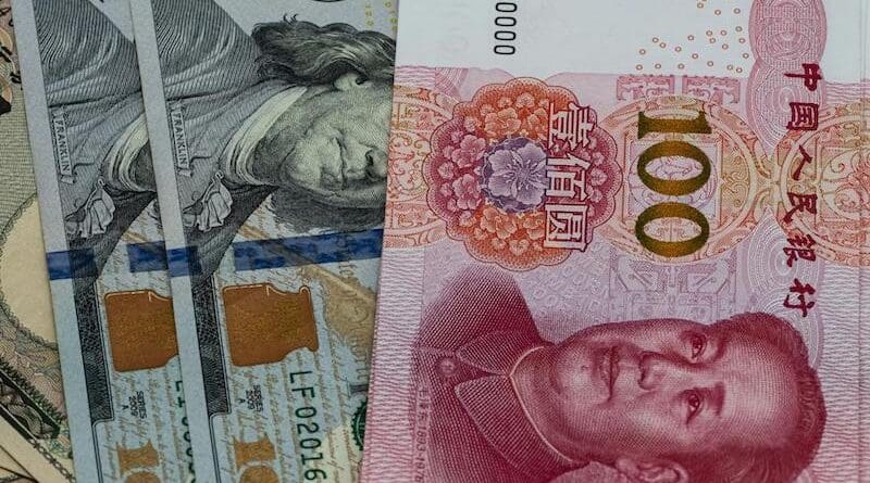 dollar yuan banknotes money currency trade china United States