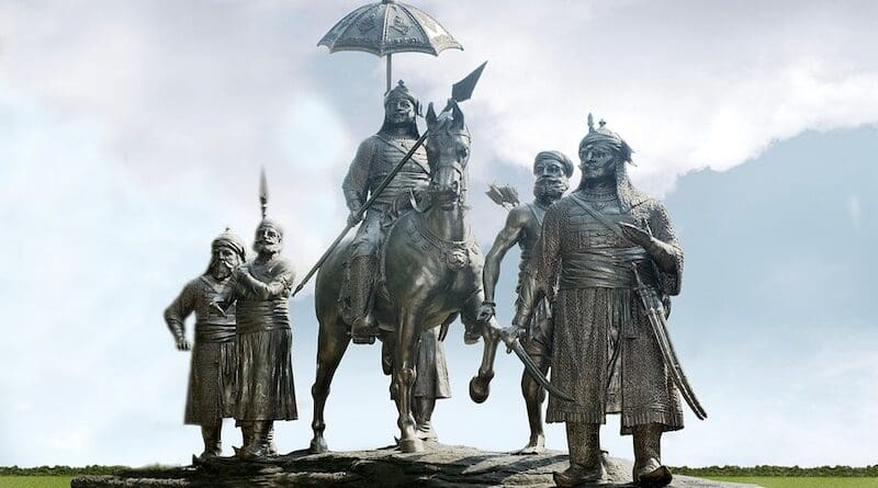 Tableau of Rana Pratap and his warrior-leaders at the Parliament House, New Delhi, unveiled on August 21, 2007. Sculptor-artist: Faqir Charan Parida. Credit: Maharana of Mewar Charitable Foundation, Udaipur
